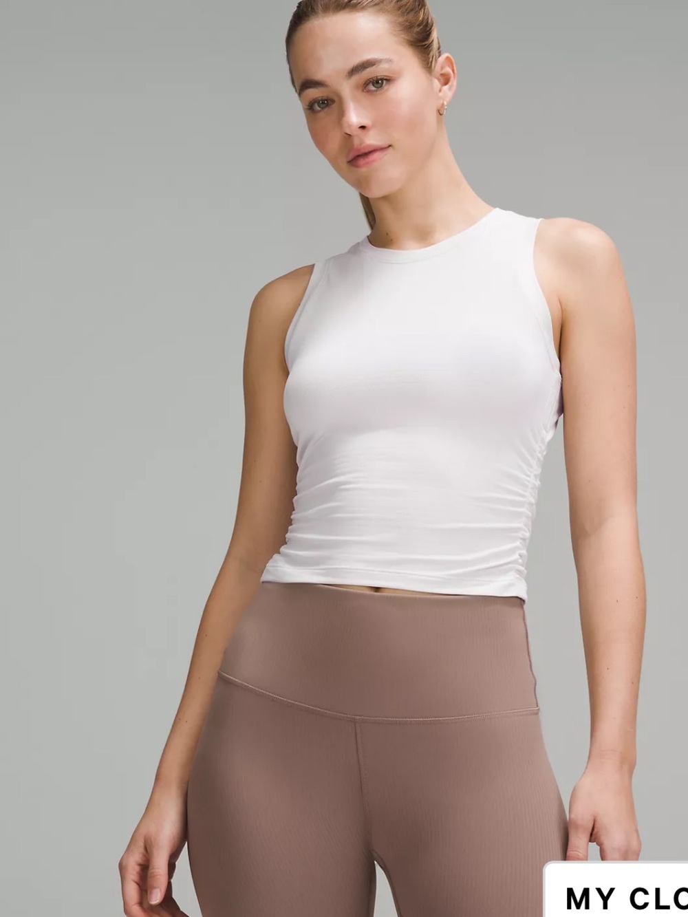 License to Train Tight-Fit Tank Top - White